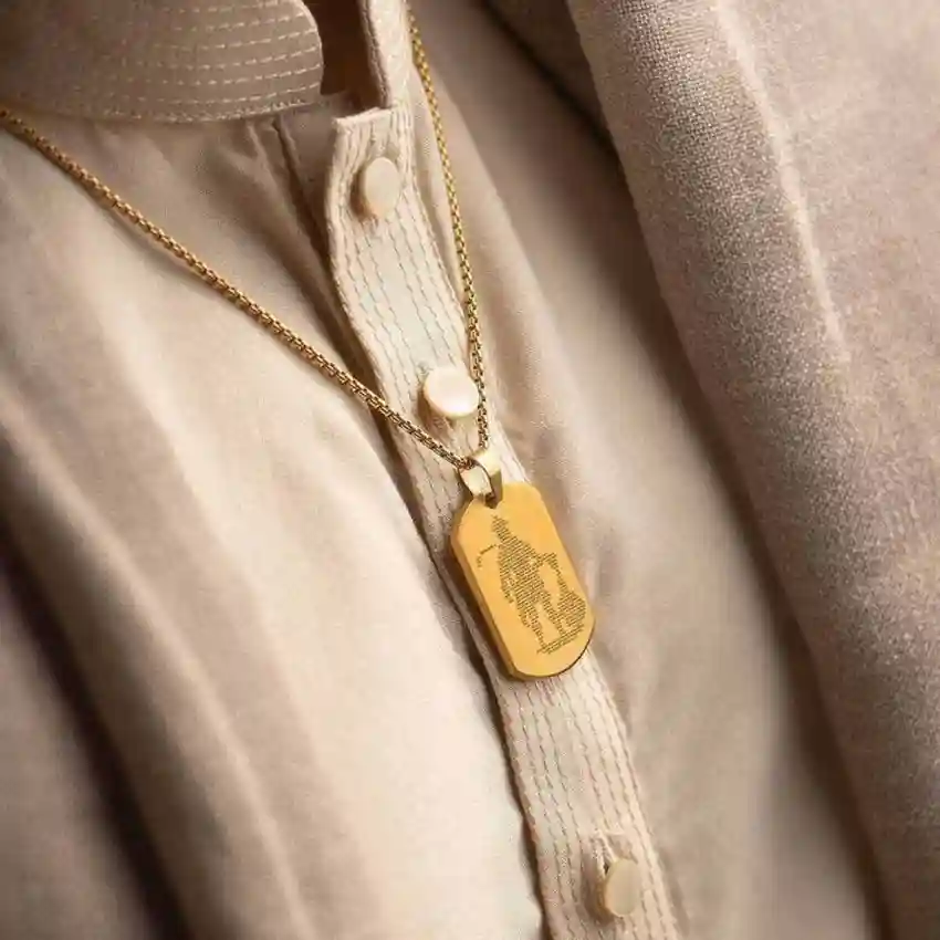 Hanuman Chalisa Gold Pandent + Sports Watch (Combo)