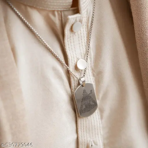 Shiv Chalisa Silver Pandent + Sports Watch (Combo)