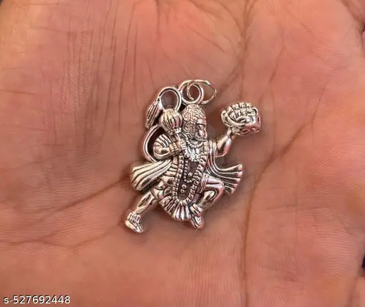 Hanuman Ji Silver Pandent + Sports Watch (Combo)